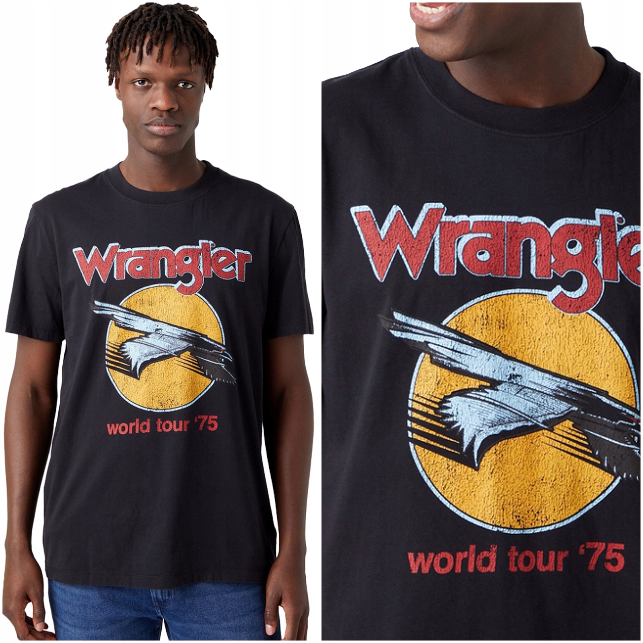 

Wrangler Eagle Tee Męski T-shirt Koszulka Logo XL