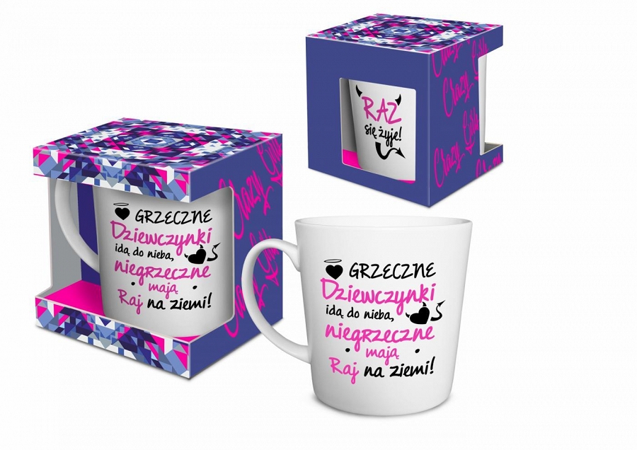 

Kubek Nadrukiem Duży Śmieszny Kobiet 480ml