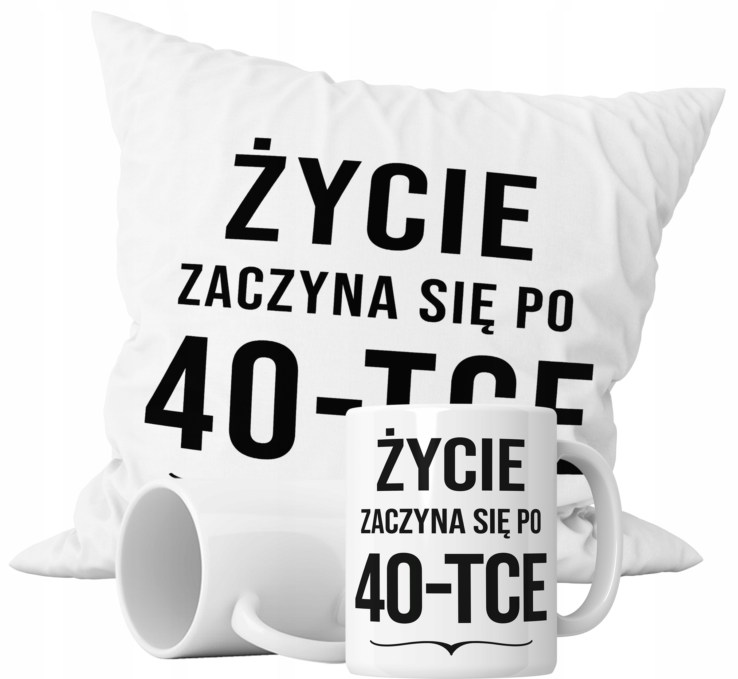 

Zestaw Kubek+poduszka Urodziny Życie Rocznik+imię