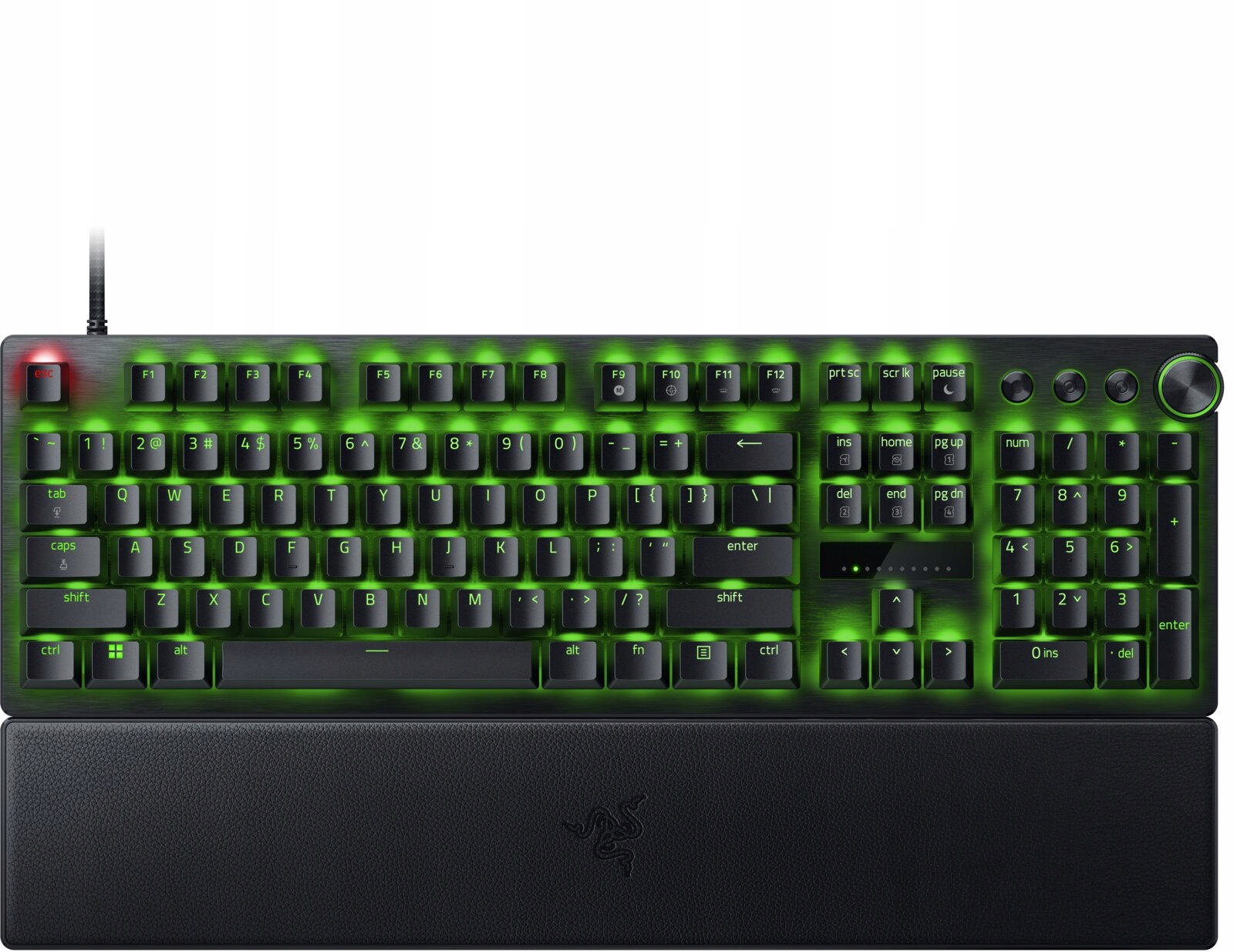 RAZER Klawiatura Gamingowa Przewodowa Huntsman V3 Pro, układ US — 12