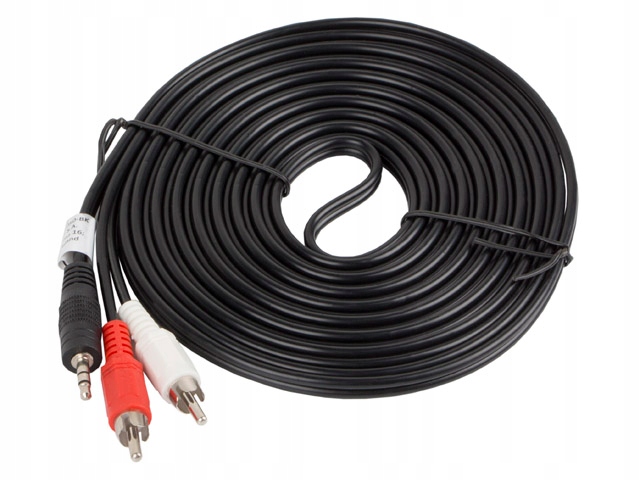 Lanberg Kabel Minijack - 2x Chinch M/M 5M