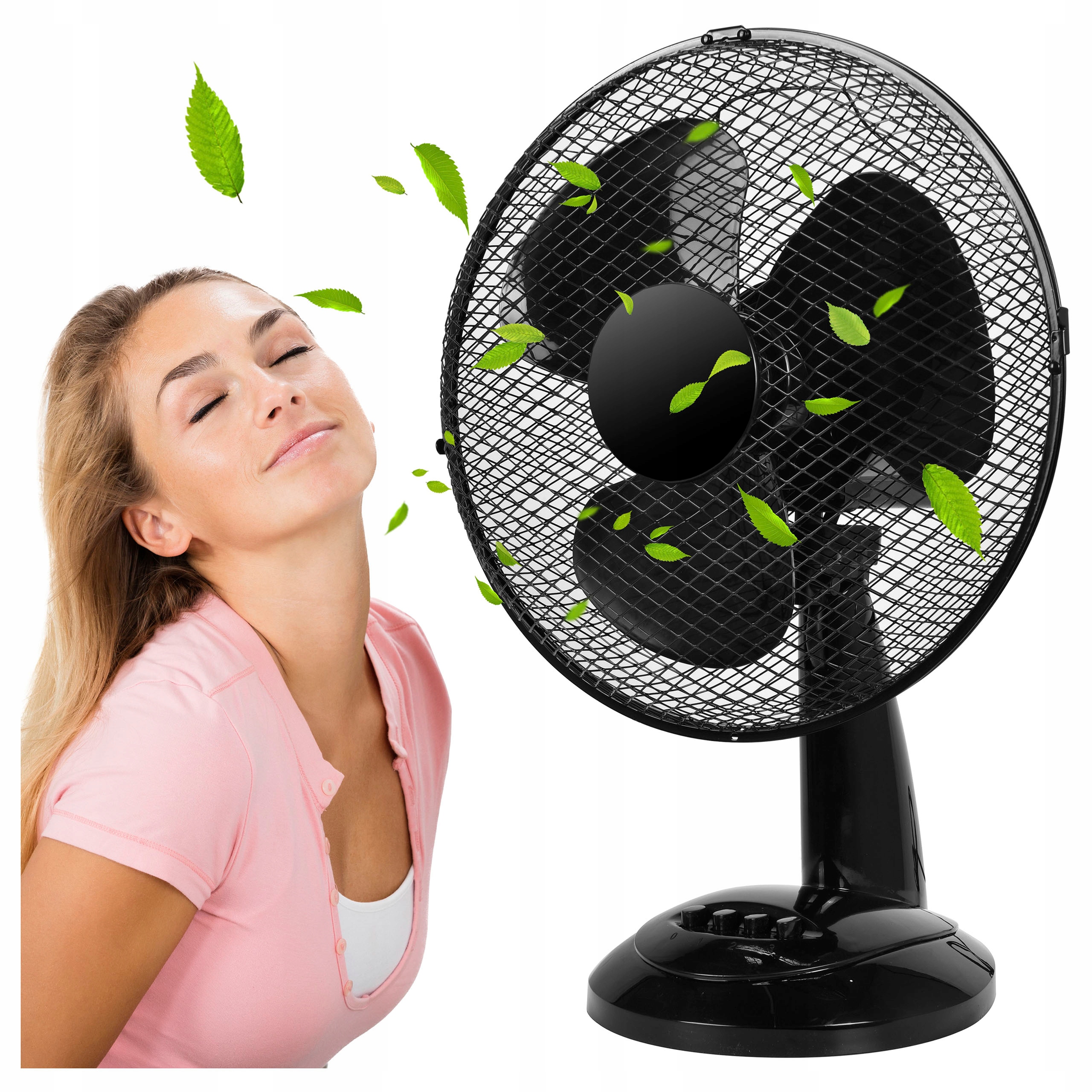 WENTYLATOR WIATRAK BIURKOWY BIUROWY DOMOWY DO BIURA DOMU CICHY STOJĄCY 38W