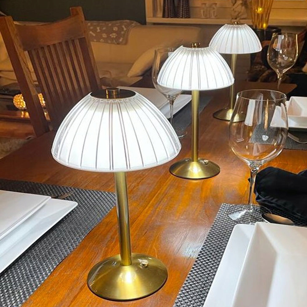 BEZPRZEWODOWA LAMPA STOŁOWA, AKUMULATOROWA LAMPKA NOCNA, 3 KOLORY ŚWIATŁA Długość/wysokość 30 cm