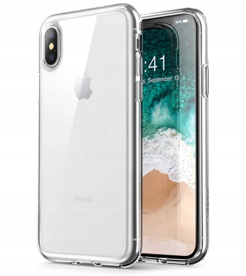 

Etui do Iphone X Xs gumowe Slim Clear View