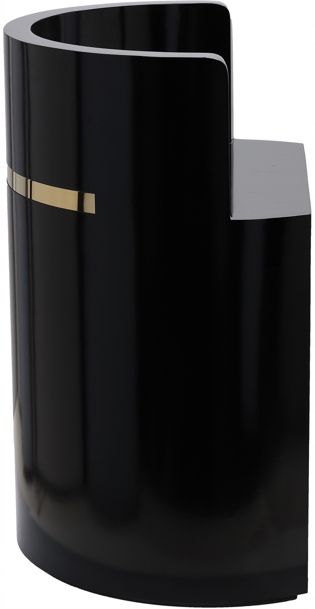 Recepcja fryzjerska lakierowana Elia 80 cm kosmetyczna do salonu SPA Wysokość mebla 107 cm