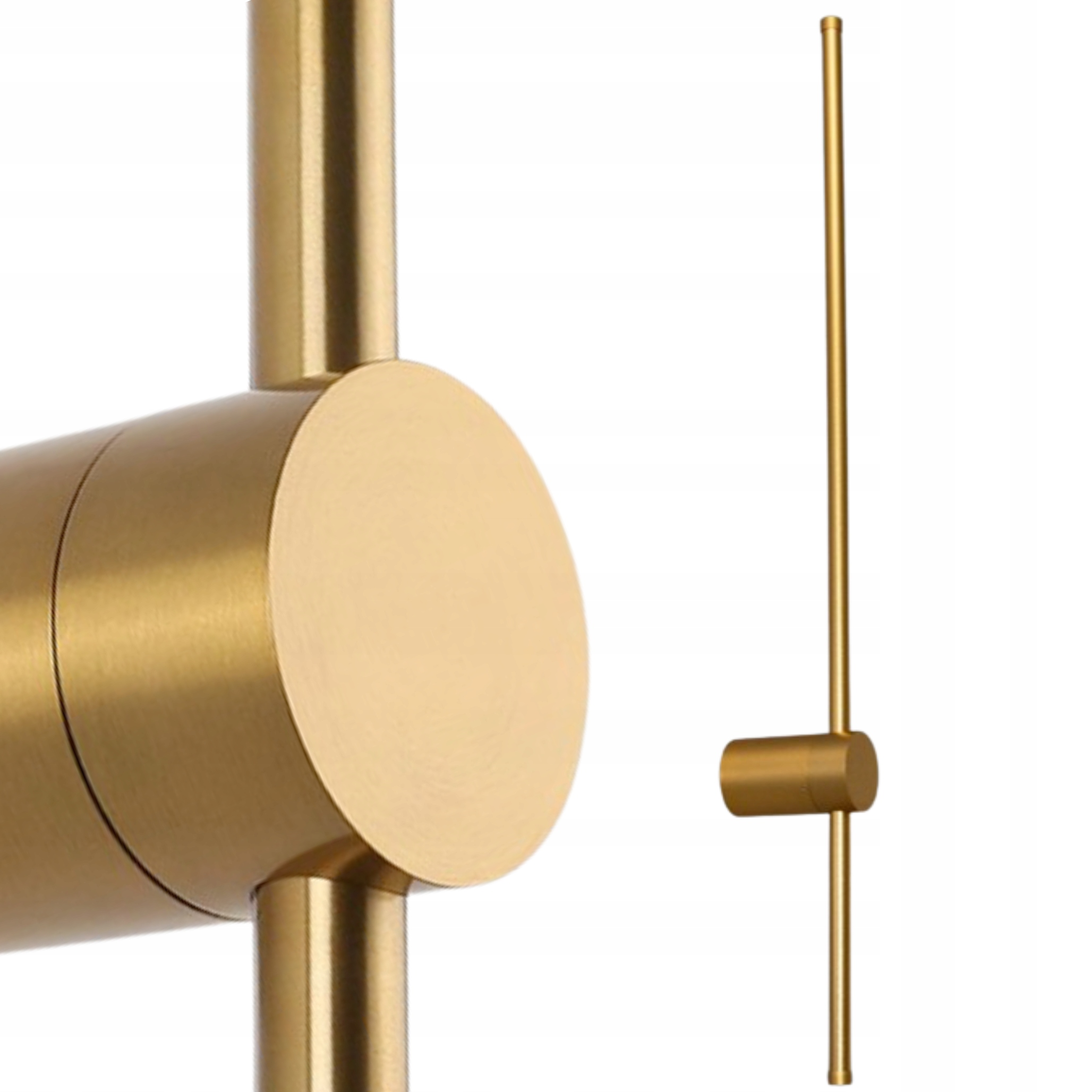 Nowoczesna Lampa Ścienna Kinkiet Złoty Loft Slim Minimalistyczna Led 100cm