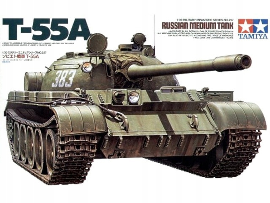 Tamiya 35257 1/35 Tank T-55A Polské Malování