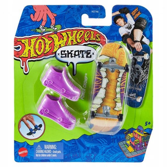 Hot Wheels Skate Fingerskate Tony Hawk Deskorolka Power Chomp HNG48