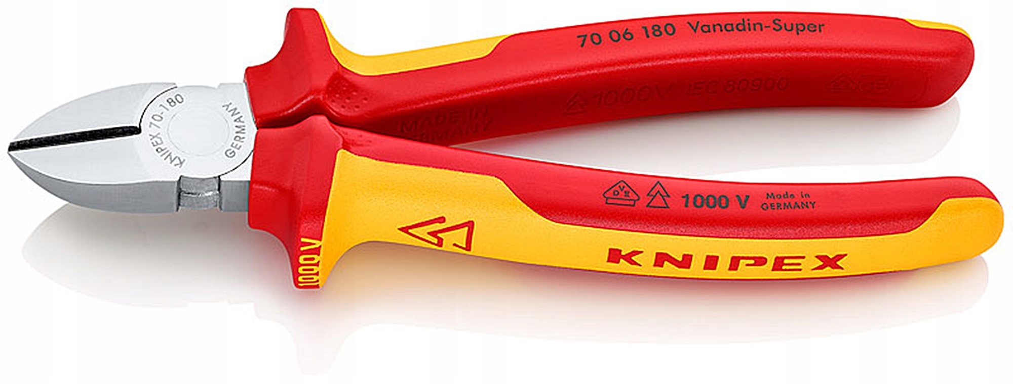 Kleště štípací boční 180mm 1000V 70 06 180 boční štípačky 7006180 Knipex