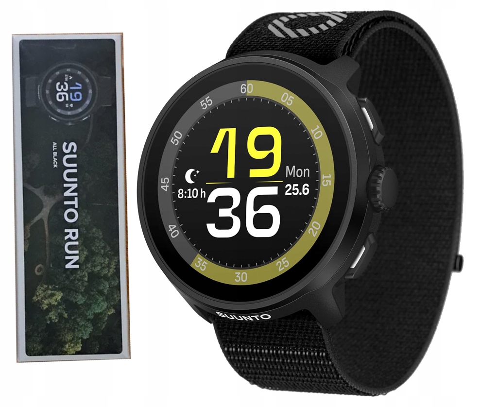 Chytré Hodinky Suunto Run All Black Lehké Sportovní Hodinky 5ATM Amoled 34 Režimů