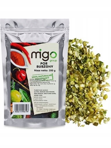 6 x MIGOgroup,PÓREK sušený, vločkový, řezaný – 200 g – MIGogroup