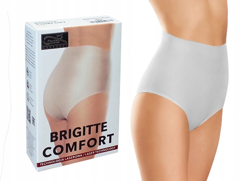 

Figi Gatta Brigitte Comfort, bezszwowe, Białe, XL