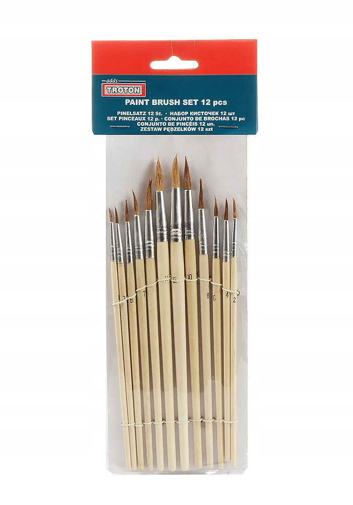 

Zestaw 12 Sztuk Pędzelków Zaprawkowych