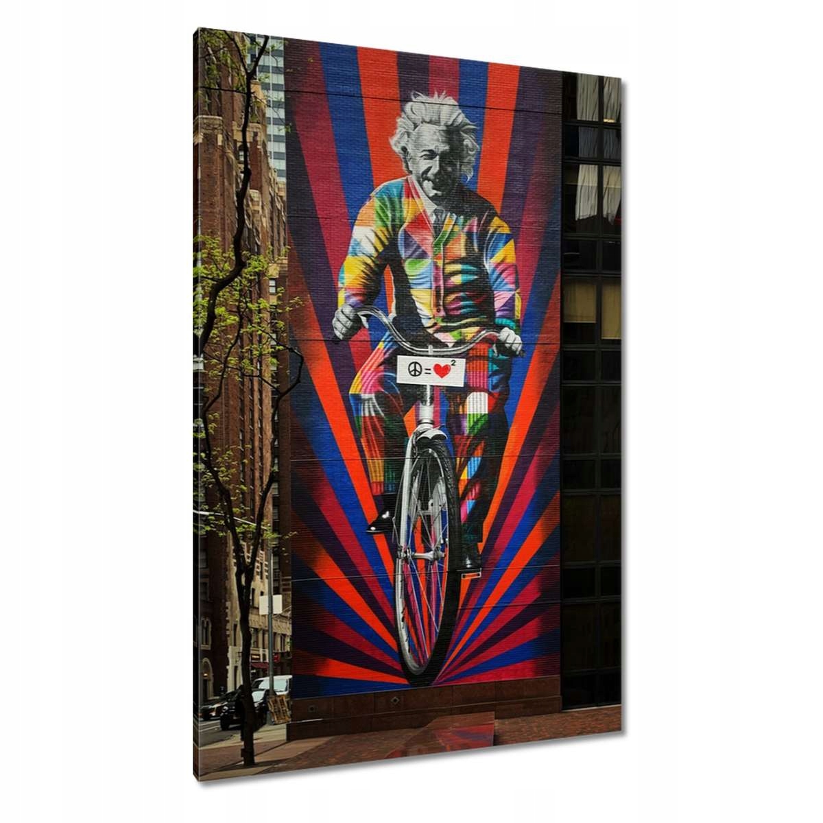 Obrazy 80x120 Albert Einstein Graffiti
