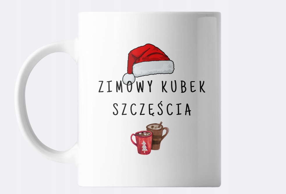 zimní hrnek štěstí nápis personalizace Vánoce svátky dárek