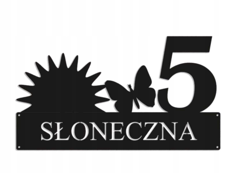 Číslo Na Dom 60 cm Tabuľa Adresa Ocel 2 mm Grafika 5679