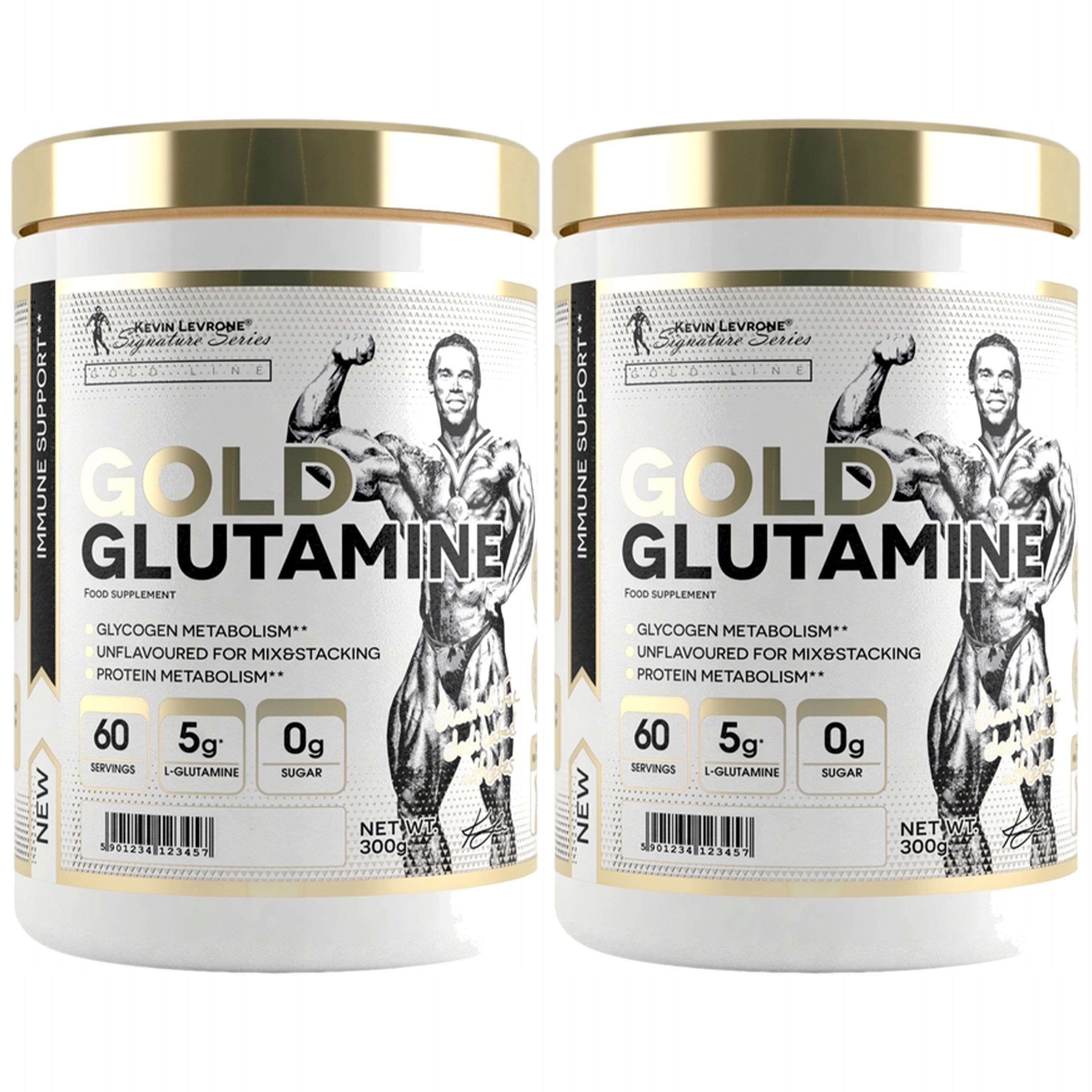 2x Kevin Levrone Gold Glutamine 300g Regenerace svalů Výkon