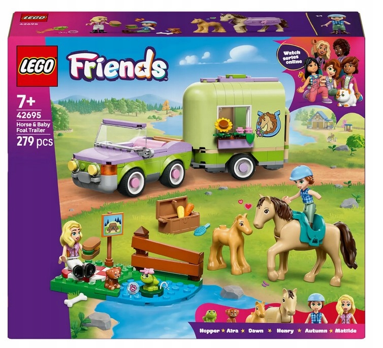 Stavebnice Přívěs S Koněm A Hříbětem 42695 Lego Friends
