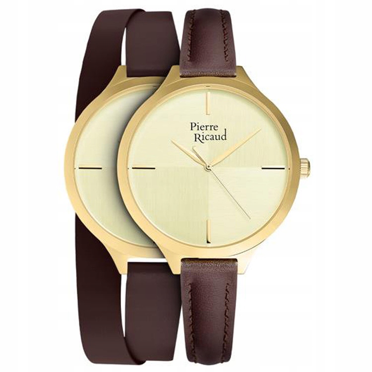 Dámské hodinky Pierre Ricaud P22005.1B11LQ-SET zlaté