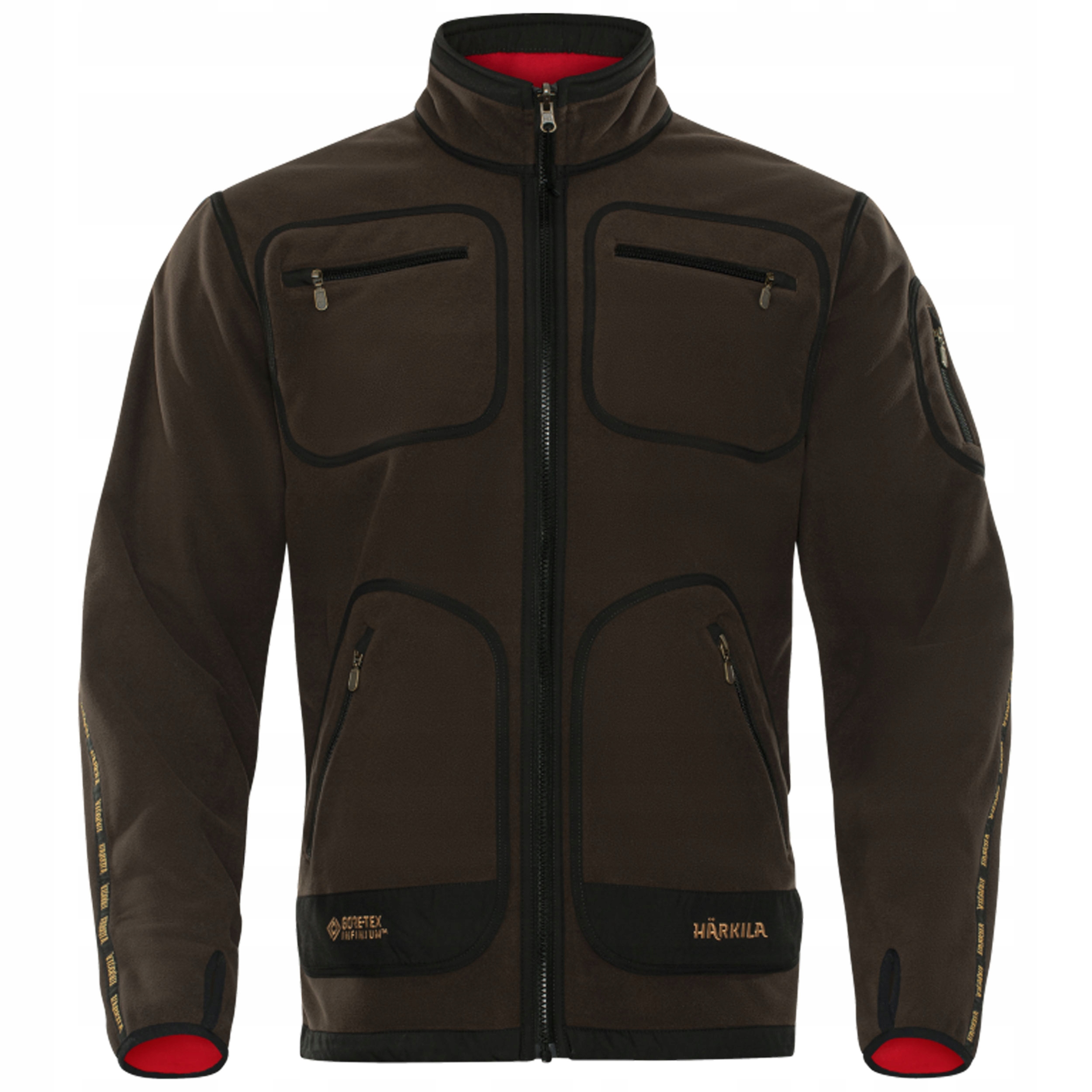 Kurtka bluza polarowa polar dwustronny Harkila Kamko red/brown M