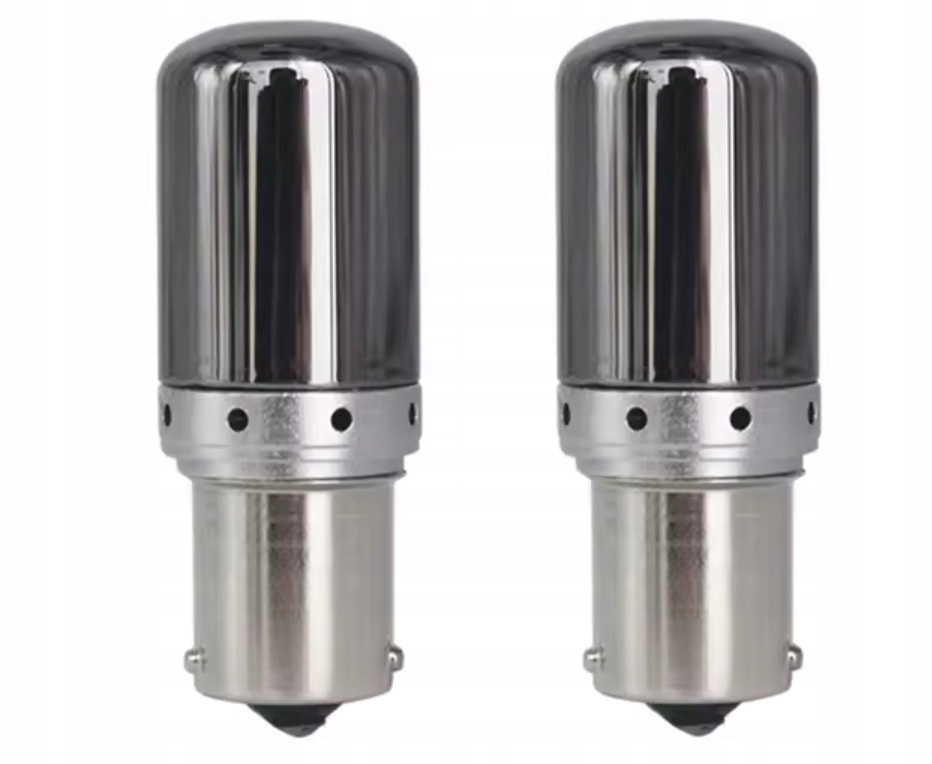 Żarówki Led P21W BA15S 144 Led Canbus Pomarańczowe Chrom Kierunkowskaz 12V