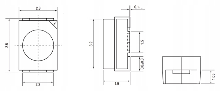 DIODY LED SMD 3528 0.06W BIAŁE I KOLOROWE 50 SZTUK - 6 kolorów do wyboru SMD tak