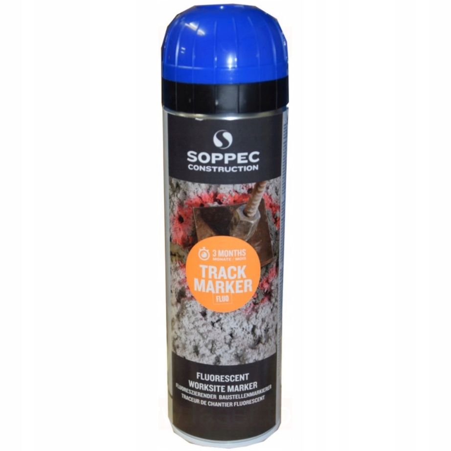 SOPPEC SPRAY FARBA DROGOWA DO ZNAKOWANIA NIEBIESKA