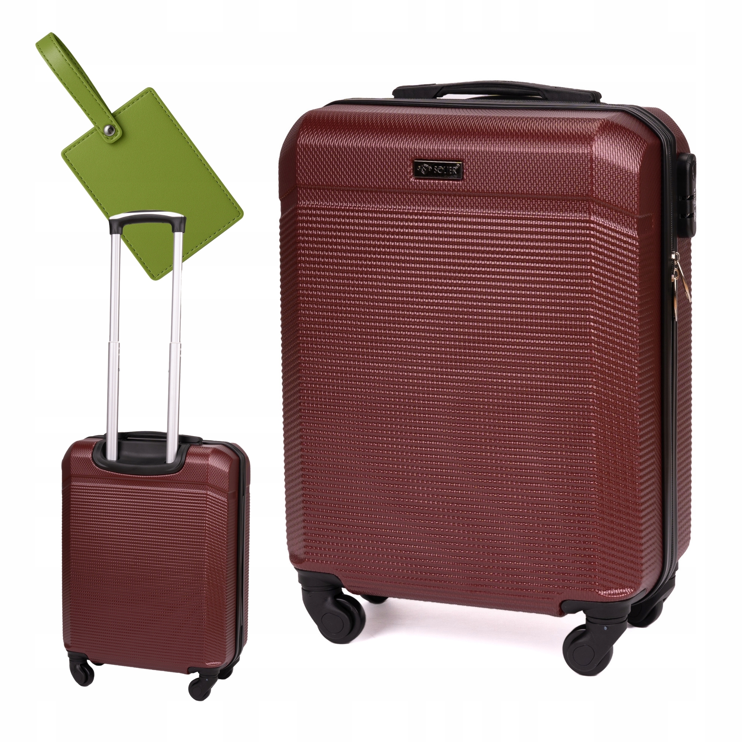 Cestovní kufr na kolečkách s Abs kabinovým zavazadlem, tvrdý, pevný, Barvy Dárek