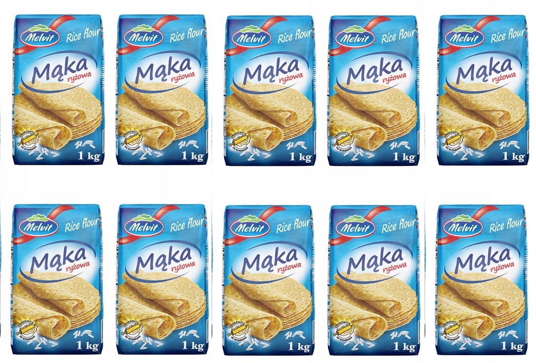 Levně 10 x 1 kg Melvit Rýžová mouka Svařovací