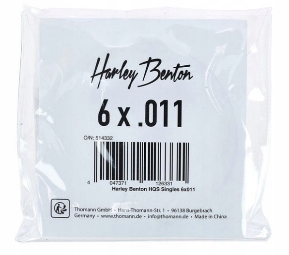 Struny do gitary elektrycznej Harley Benton Hqs Singles 6x011 6 strun