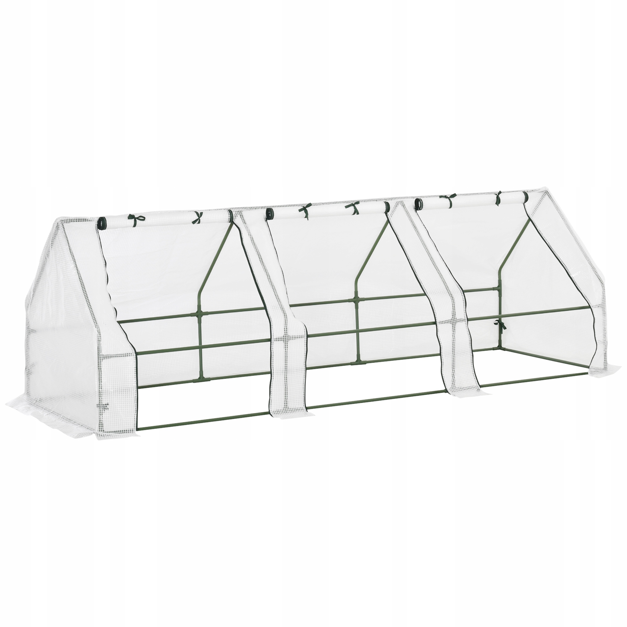 Zelené domky pro rostliny skleníkové 270x90x90 cm, stabilní, Pe fólie