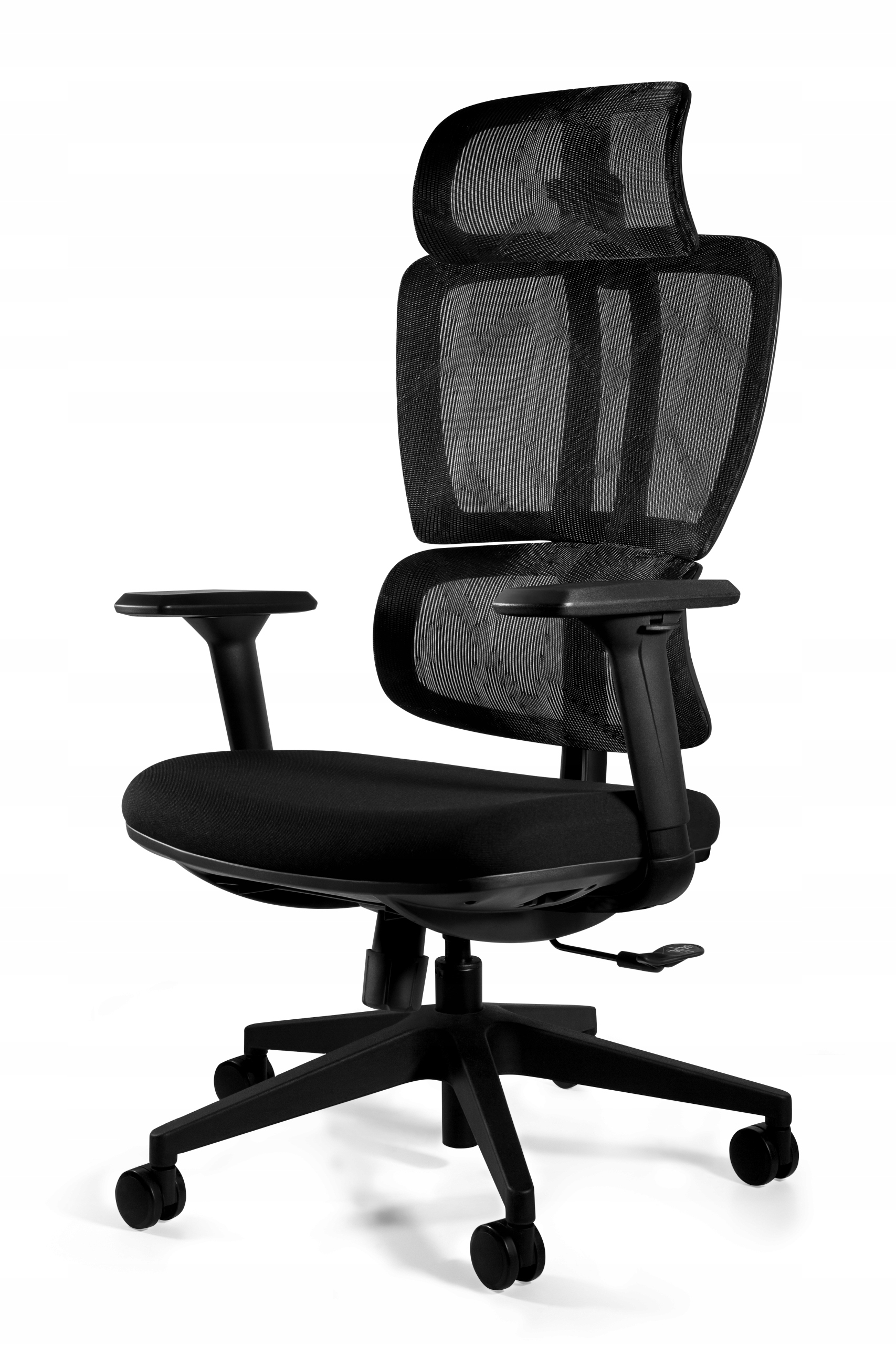 Fotel Biurowy Deal Czarny Obrotowy Siatka Ergonomi