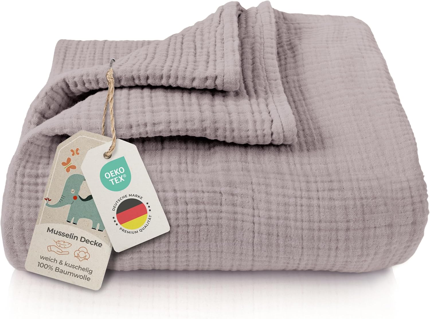 Dětská Mušelínová Deka 120X120 Bavlna 4 Vrstvy Ökomtex Pro Miminko