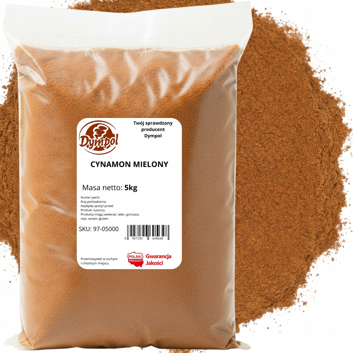 Skořice Mletá Aromatická Přírodní Čerstvá Vysoká Kvalita Dympol 5 kg