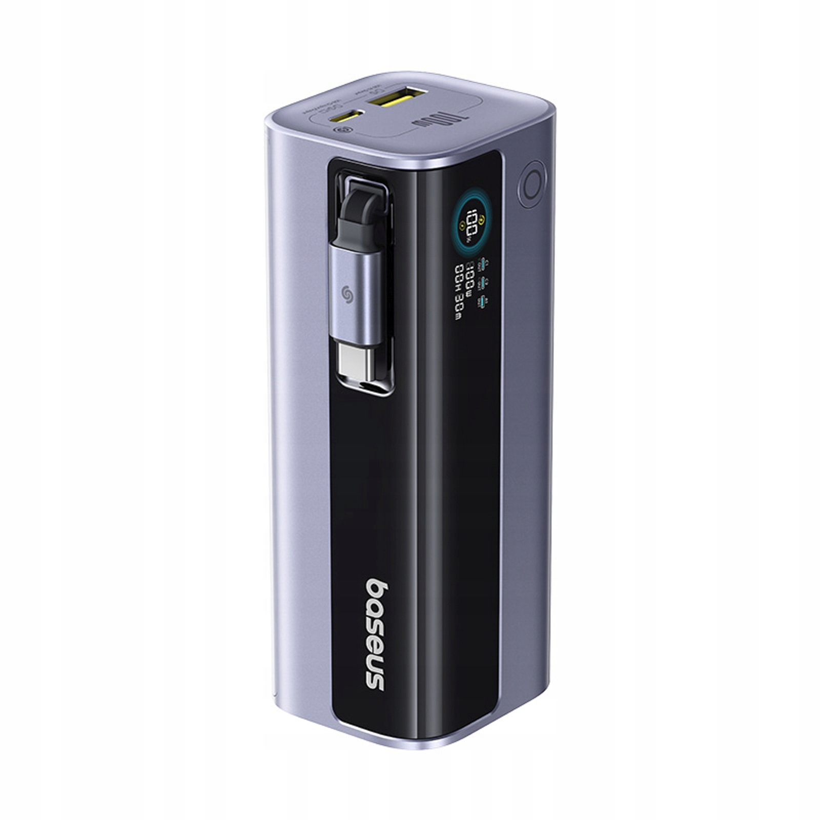 Powerbanka 10000MAH Energetika GR11 S Navíjacím Káblom 100 W Šedá