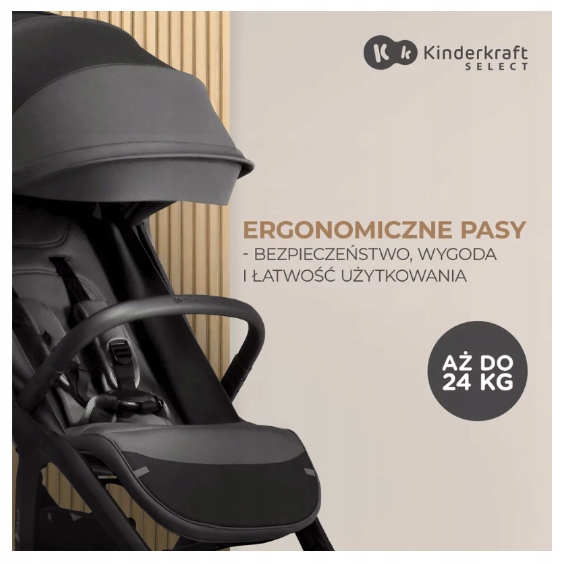 WÓZEK SPACEROWY KINDERKRAFT NUBI2 do 22kg GREEN Kolor Odcienie zieleni