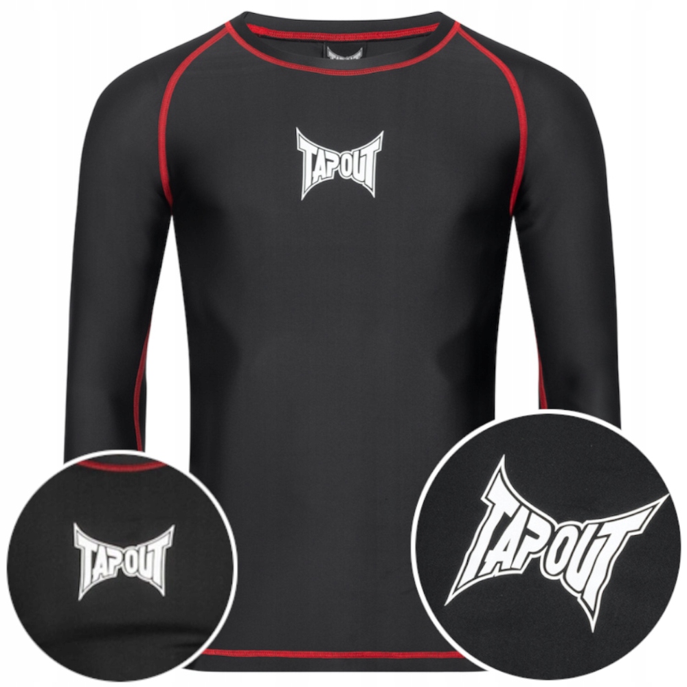 Męska Koszulka Treningowa Techniczna Sportowa Tapout Bedrock Rashguard_L