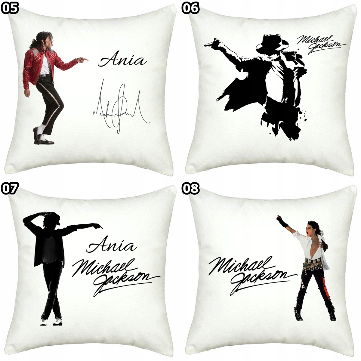 PODUSZKA MICHAEL JACKSON + IMIĘ Wysokość 40 cm