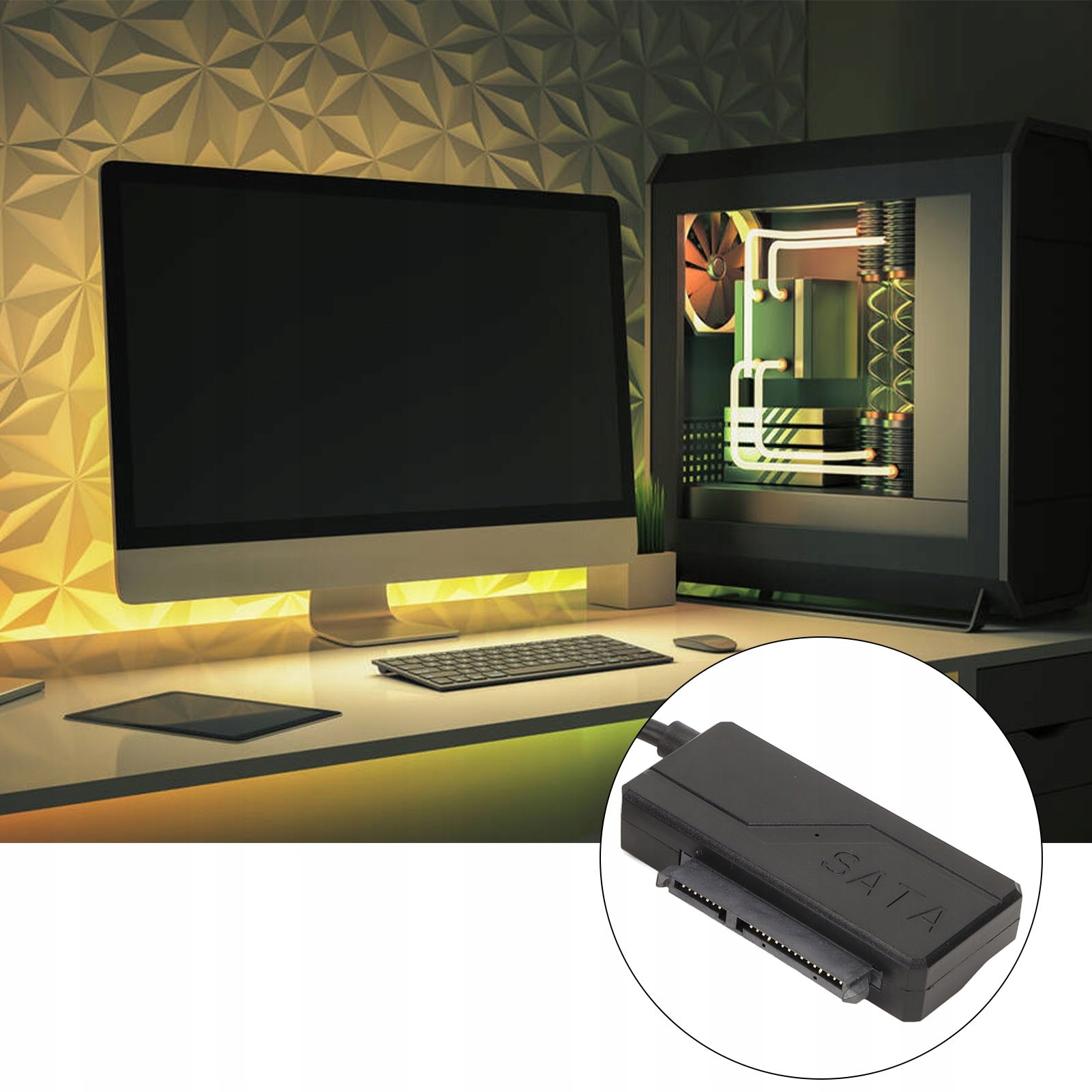 Kabel adaptera USB 3.0 do SATA 12V 2A Plug Kod producenta c1257b61-21bb