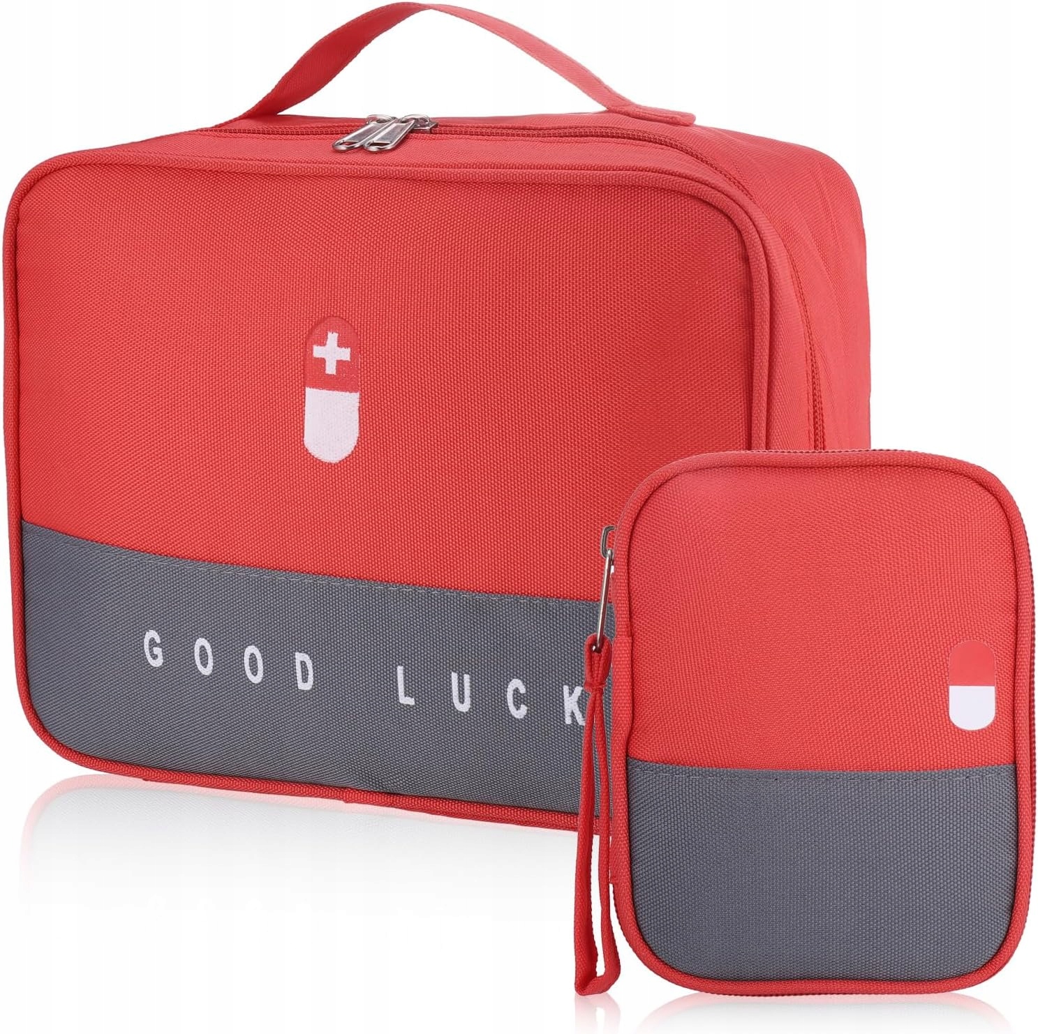 PODRÓŻNA 2-CZĘŚCIOWA APTECZKA TORBA DO PRZECHOWYWANIA LEKÓW ORGANIZER
