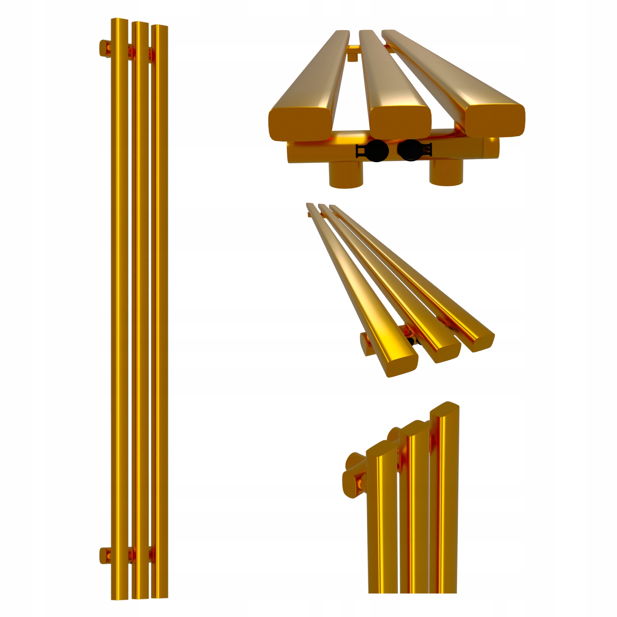 Dekorativní radiátor HORYZONT3 140x21 zlatý