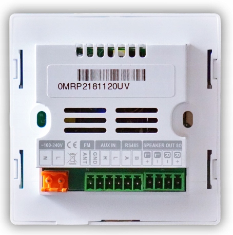 ODTWARZACZ ŚCIENNY P2 AUDIO BLUETOOTH SD USB + 2 GŁOŚNIKI RP 62 CZARNE Model MRP 2181