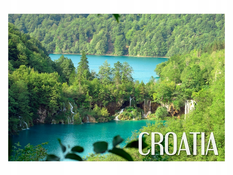 

Chorwacja Jeziora Plitwickie Magnes na lodówkę