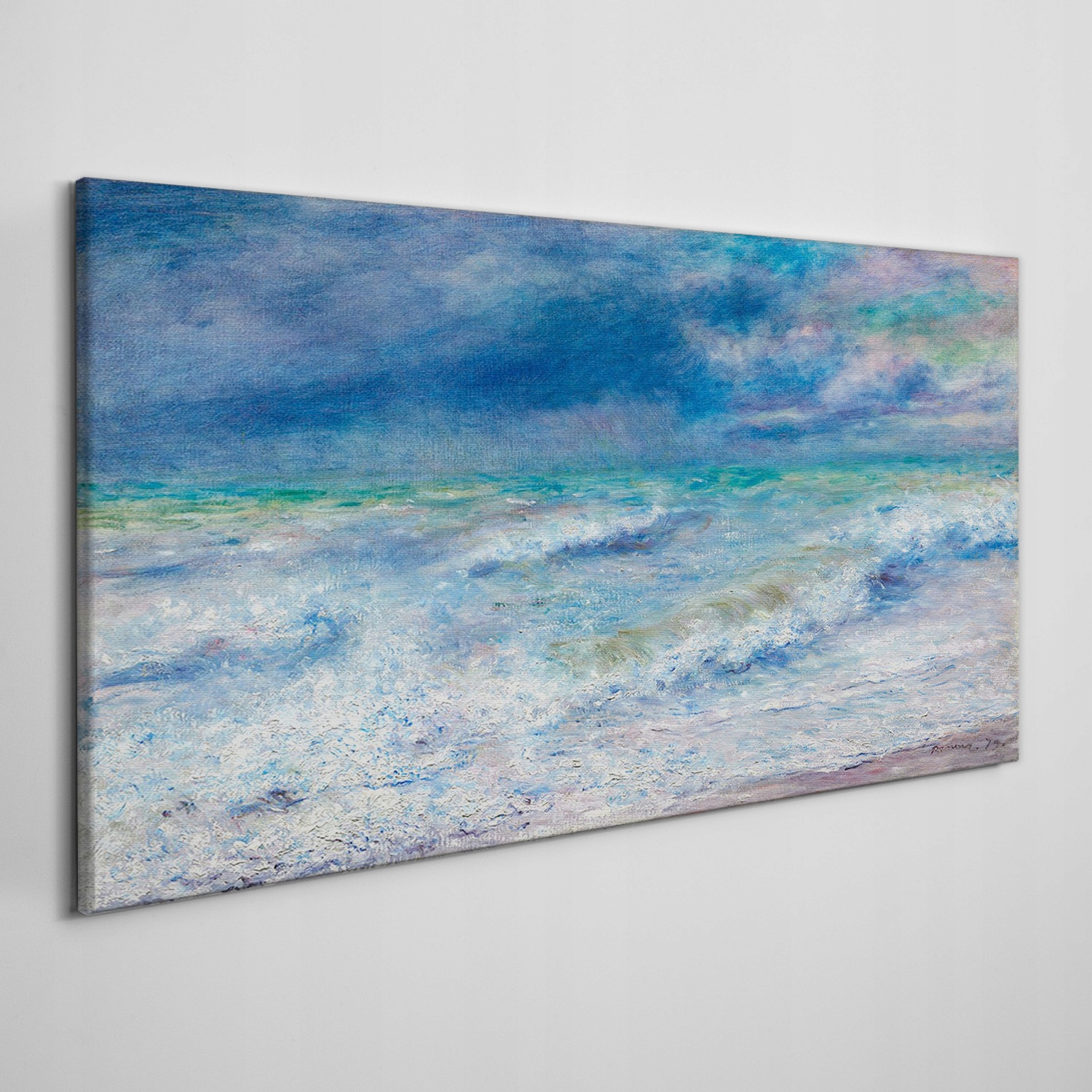 

Obraz na płótnie do salonu Morze fale niebo 120x60