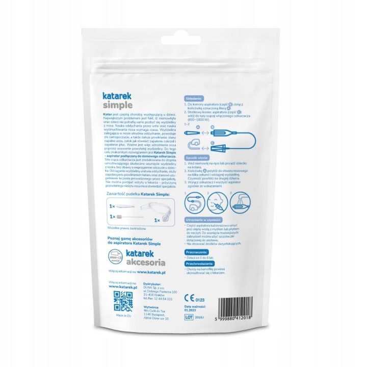 KATAREK ASPIRATOR DO NOSA DO ODKURZACZA SIMPLE 0+ Kod producenta KATAREK SIMPLE