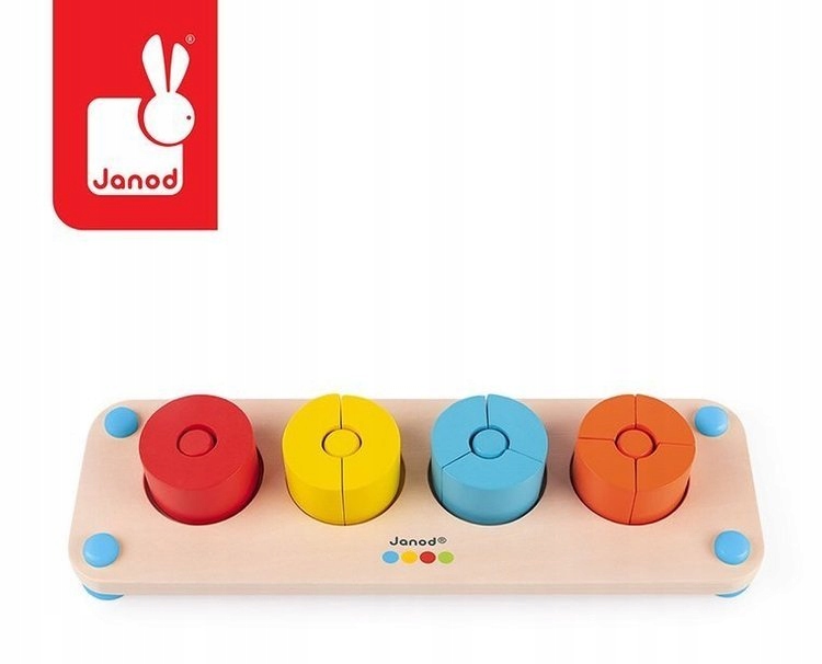 JANOD Drewniana Układanka UŁAMKI Essentiel J05072 Marka Janod