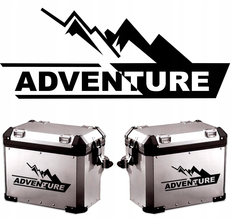 

Naklejki na samochód Motocykl Kufry Adventure Kpl