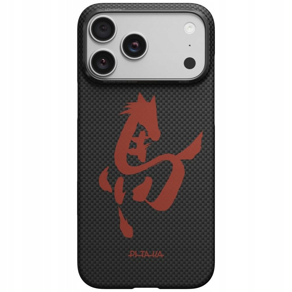 Puzdro Pitaka Edge Case iPhone 17 Pro Maľba Koňa v Atramente Obal