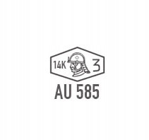 Piękny Złoty Wisiorek Matka Boska Modląca Kamienie Bez kamieni