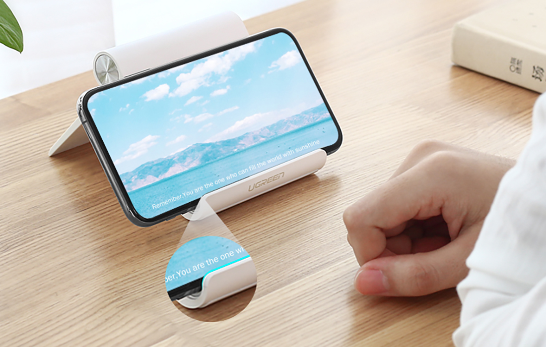 UGREEN UNIWERSALNA REGULOWANA PODSTAWKA PRZENOŚNY STOJAK NA TELEFON TABLET Kod producenta 30285